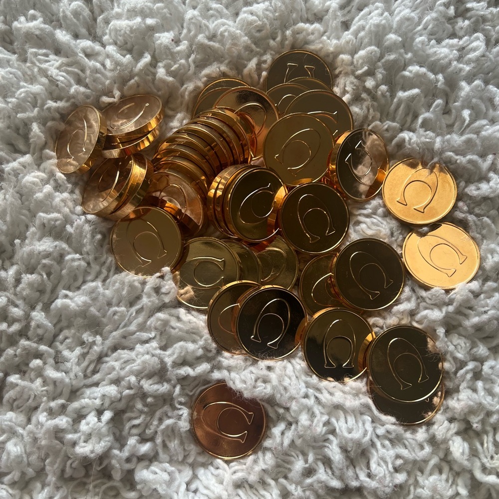 Coach gold coins